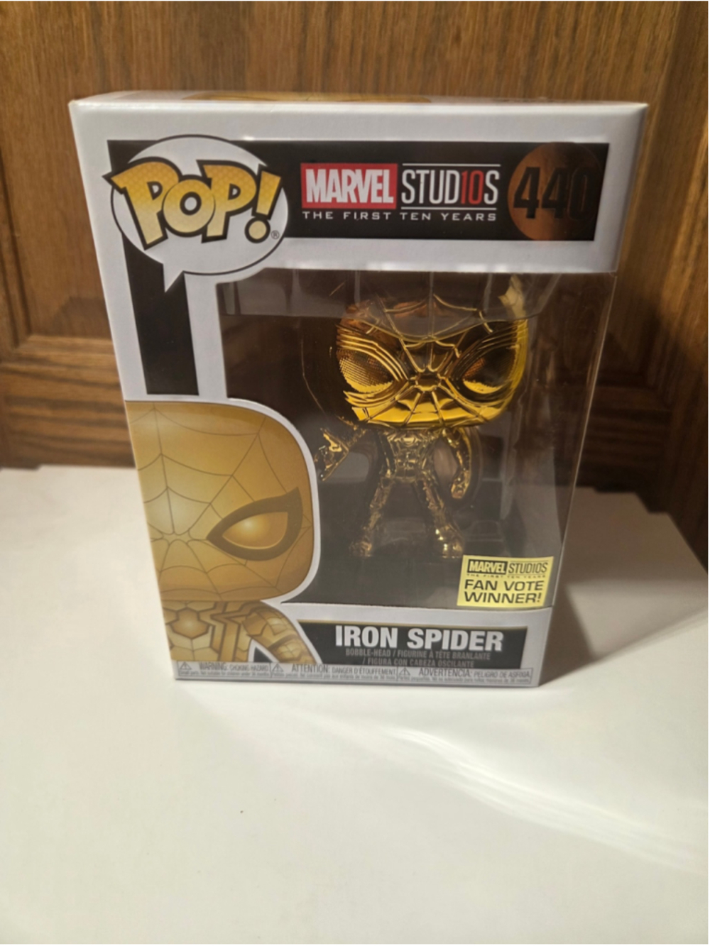 Funko Pop! Iron Spider #440 Chrome Fan Vote Winner figure